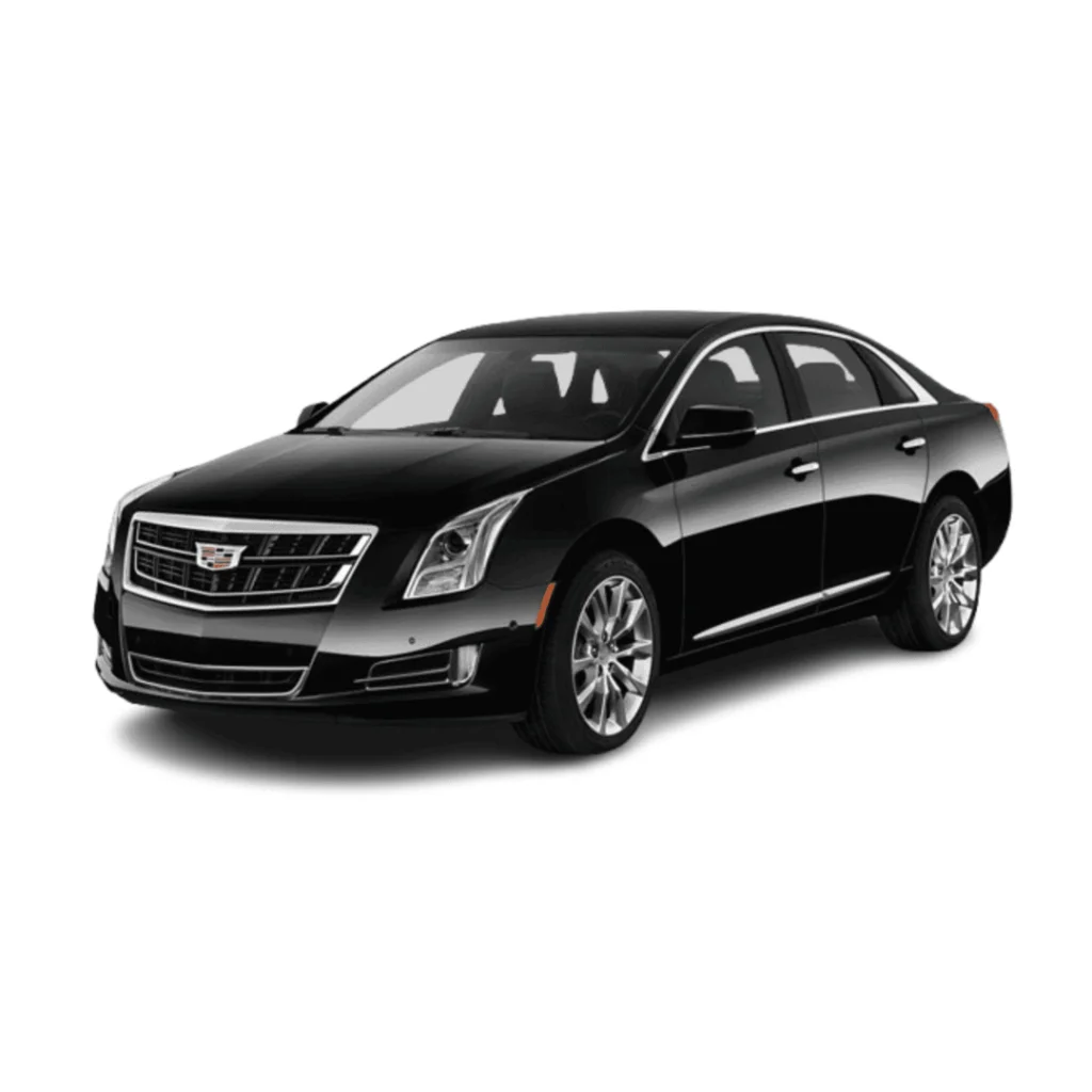 Cadillac XTS available with Airport Limo Service Toronto, seating 4 passengers and offering space for 3 bags, providing a luxurious and comfortable ride.
