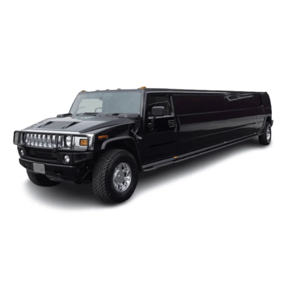 Hummer Stretch Limo available with Airport Limo Service Toronto, seating 8 passengers with space for 3 bags, perfect for a luxury and spacious ride